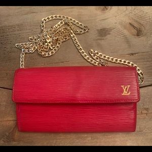 LOUIS VUITTON RED EPI SARAH Crossbody LV